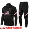 Uniforme de Entrenamiento de Fútbol para Adultos Modelo Antiguo 2122 para Hombres y Mujeres, Camiseta de Fútbol de Manga Larga para Primavera, Otoño e Invierno con Pantalones Cónicos, Neymar Messi