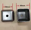 Base de Pé Empilhável 80*40 50 Tubo Quadrado Tampa de Pé Inferior Cabeça de Vedação Caixa de Virar Pé de Caixa de Virar Pisada 100*60 Aço Fundido Tampa Superior