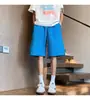 Pantalones cortos de gasa de burbujas de secado rápido para hombres y mujeres, ropa de verano para exteriores, pantalones deportivos finos de longitud media, por debajo de la rodilla, pantalones cortos sueltos casuales