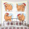 Tapeçaria de Natal Novo Produto Transfronteiriço Pano Pendurado Pano de Fundo Decorativo Fundo de Natal Sala Atmosfera Festiva Pano de Parede Estilo Americano