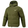 Abrigo de Algodón con Capucha Transfronterizo para Hombre, Chaqueta de Algodón Engrosada Resistente al Frío, Nuevo Estilo de Invierno, Marca Trendy Casual Holgada, Chaqueta Acolchada Cálida