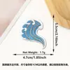 Patche Bordado Letra 26 Baleia Novo Desenho Animado Transfronteiriço Onda Azul e Branca Adesivo Termocolante Patche Decorativo Patche para Roupa