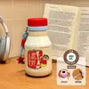 Nueva taza térmica de acero inoxidable 316, con un diseño creativo y artístico, perfecta para estudiantes, con un estilo de taza de leche portátil, lindo y adorable.