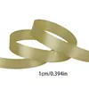 Cinta de Satén de 1 cm, Cinta para Lazo de Empaque de Caja de Regalo, Cinta para Flores de Pastel, 22m Metros de Largo (3 Rollos)