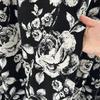 Cortina de rosas negras, estilo francés, de lujo, de alta gama, para sala de estar, dormitorio, opaca, de chenilla, tela jacquard.