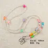 Bolso Cruzado de Perlas Irregulares Lanyard Largo Portátil para Teléfono Móvil Lanyard Sencillo de Perlas para Teléfono Móvil Cadena para Teléfono Móvil Cadena Cadena