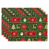 Amazon Manteles Navideños Muñeco de Nieve Árbol de Navidad Manteles Decoración de Mesa de Comedor Occidental Manteles Aislantes Fiesta Navideña