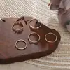 Anillo de moda de personalidad simple y creativo, superventas transfronterizo, estilo Ins, conjunto de 5 piezas, anillo de banda curva, ventas directas de fábrica al por mayor