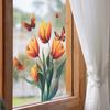 Comercio exterior mariposa tulipán dormitorio sala de estar porche armario dormitorio decoración del hogar pegatinas de pared autoadhesivas al por mayor