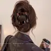 Pinza para el Cabello que No Lastima la Cabeza, con Borde de Nácar, para Mujeres, con Acabado de Lujo, Pasador Curvo para la Parte Posterior de la Cabeza, Tamaño Grande, Pinza de Pico de Pato de Corona Alta