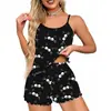 Europa Transfronteiriça temu Comércio Exterior 2026 Verão Seda de Leite Alça Espaguete Pijama Feminino Roupa de Casa Venda Direta da Fábrica Atacado