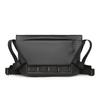 Bolsa de mensajero funcional de cuero negro para hombre de Amazon transfronteriza, bolsa de mensajero cruzada para el hombro moderna, bolsa de montar estilo Hong Kong