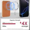 Porta-Cartões de Couro Personalizável com Logo, Adesivo Traseiro para Celular, Porta-Crachá de Identificação, Adequado para Porta-Cartões Apple, Porta-Cartões Magnético Magsafe