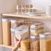 Tapa individual de plástico transparente para recipiente de arroz, frasco de almacenamiento de granos, a prueba de humedad al vacío, conservación fresca, recipiente de almacenamiento y sellado
