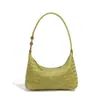Bolsa Portátil para Lonchera de Verano 2026, Bolso Sencillo Tejido para Mujer, Bolso de Hombro Retro para Debajo del Brazo, Bolso Cruzado de Gran Capacidad para el Trayecto Diario