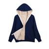 Sudadera con capucha de felpa para mujer de talla grande estilo casual europeo y americano transfronterizo Amazon 2025 otoño e invierno