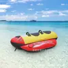 Suministrado directamente por el fabricante: Bote inflable de PVC para remolcar en el agua, Barco remolcador inflable para el agua, Barco remolcador inflable para 1-4 personas Remolque para esquí acuático