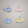 Falda de Cuadros Labubu Perro Maestro Muñeco de Algodón Minifalda Muñeca Estrella Falda para Vestir Muñeca