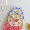 Ropa holgada de patito para bebé 2025 Nuevo Verano Muñeca de niña Cuello de muñeca Pantalones Harem Recién nacido Ropa de salida para un año