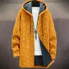 Amazon Temu Transfronterizo Nueva Sudadera con Capucha de Terciopelo Estilo Europeo y Americano Chaqueta para Hombre Popular Otoño e Invierno 3D