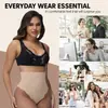 Calça Modeladora de Seda Gelada de Cintura Alta para Controle da Barriga Feminina, Calça de Segurança Ondulada Pós-Parto, Calça Modeladora Fina Sem Costura com Forro de Algodão em T