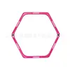 Anillo de Entrenamiento Hexagonal Plegable Doble Propósito Vallas de Entrenamiento de Fútbol Baloncesto Fútbol Entrenamiento de Juego de Pies Círculo de Agilidad Desmontable