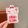 Nuevas Uñas Portátiles Desmontables para Niñas en Caja, Pegatinas de Uñas Desmontables, Pegatinas de Uñas Exquisitas de Dibujos Animados, Piezas para Uñas
