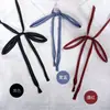Camisa de Uniforme Jk de Color Sólido sin Corbata Lazo Cuerda de Corbata para Mujer Accesorio de Traje de Marinero Cinta