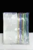 Bolsas de Plástico para Bebidas, Bolsas Auto-Soportantes, Bolsas Portátiles de Doble Agujero Transparentes Escarchadas para Bebidas, Bolsas Desechables para Jugos, Bolsas Portátiles para Bebidas