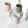 Lâmpada a Querosene com Listras Verticais Personalizadas Estilo Ins Nórdico Velas Cerâmicas Aromaterapia Copo de Cerâmica Fosca Inovação Criativa para Casa Simples