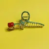 Pinza para el pelo de metal vintage estilo francés con forma de rosa para mujer, pinza de tiburón grande para la parte trasera de la cabeza, diseño de rosa, hecho a mano