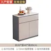 Aparador de Madera Maciza Gabinete de Té de Pizarra Contra la Pared Gabinete de Cocina Moderno Simple Integrado Gabinete de Almacenamiento para Sala de Estar Gabinete de Almacenamiento