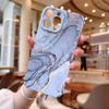Funda de Teléfono con Patrón de Mármol Gris Dorado Original Sensación Premium Adecuada para iphone14 Filin Funda de Teléfono Apple 15 Todo Incluido