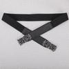 Cinturón elástico fino con hebilla decorativa para mujer, combina con todo, sencillo