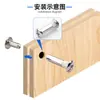 Tornillos avellanados M4M6, tornillos conectores para muebles de cabeza cruciforme moleteada niquelados, accesorios de ferretería
