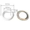 Hebilla de Ojal Grande de 20-40 mm para Bolsas, Decoración de Ropa, Correa de Tienda, Remache Hueco de Ojal, Hebilla de Anillo Metálico