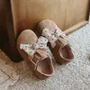 Zapatos Mary Jane de niña con lazo, colección de otoño, estilo retro y dulce, zapatos de princesa de suela blanda, para niños de 6 a 12 años