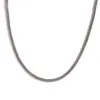 Moda Europeia e Americana Simples Versátil Pulseira Colar de Aço Titânio Feminino Aço Inoxidável Banhado a Ouro 18K Corrente Cauda de Raposa 3mm Corrente de Cintura Tornozeleira