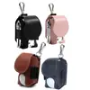 Bolsa Pequena para Bolas de Golfe Bolsa Dupla para Bolas com Chaveiro Pequena Bolsa de Cintura Porta Tacos Bolsa de Couro para Acessórios de Golfe Homens