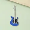 Acessórios Criativos Novos Tendência Joias Pingente de Guitarra Elétrica Artificial Colorido Gotejamento de Óleo Pingente para Chaveiro DIY Bolsa