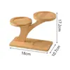 Estante de Flores para Interiores Estante de Flores de Piso de Tronco Madera Maciza Balcón Sala de Estar Escalera Estante de Almacenamiento Maceta Estante de Flores Bambú y Madera