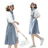 Camisa Vestido de Mezclilla Delgada Elegante de Verano para Mujer, Nueva Moda Tendencia 2025 Vestido de Mezclilla Petite