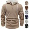 Otoño e Invierno Nuevo Transfronterizo Europeo y Americano Amazon Sudadera con Capucha Jacquard de Color Sólido para Hombre Top Deportivo Casual Holgado Chaqueta