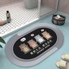 Alfombra de Barro Diatomeas Imitación Felpudo para Puerta de Casa Alfombrilla Absorbente para Pies Alfombrilla para Frotar Pies de Baño Alfombrilla para Suelo de Casa Alfombra con Estampado de Dibujos Animados
