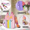 Bolsa Popular Transfronteriza de Silicona de Unicornio para Niños, Bolsa de Juguete para Aliviar el Estrés, Billetera, Bolso Cruzado de Caballo Colorido