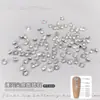Rhinestones Redondos Transparentes de Fondo Plano 5A Circonita Arte de Uñas Rhinestones Blancos Deslumbrantes Rhinestones Sueltos Decoración de Uñas Rhinestones para Rellenar y Decorar Uñas