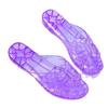 Nuevas Pantuflas de Plástico para Baño para Mujer para Usar Afuera Verano Pantuflas de Cristal Antideslizantes Pies Sin Olor Zapatos de Gelatina de Plástico Transparente