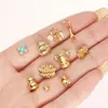 Jingde Jewelry Banhado a Cobre Ouro 24K Retenção Forte de Cor Contas Acessórios para Joias DIY Acessórios de Pulseira Semi-Acabados Fábrica Atacado