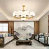 Nuevo Lámpara de Techo China Luz para Sala de Estar 6 Nuevos de Cobre Puro Diseñador Simple Retro Estética Dinastía Song Lámpara de Iluminación Madera Otro