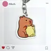 Llavero de Acrílico Personalizado para Cobaya Japonés y Coreano Capibara Lindo Divertido Divertido Pequeño Regalo Llavero Colgante Decorativo